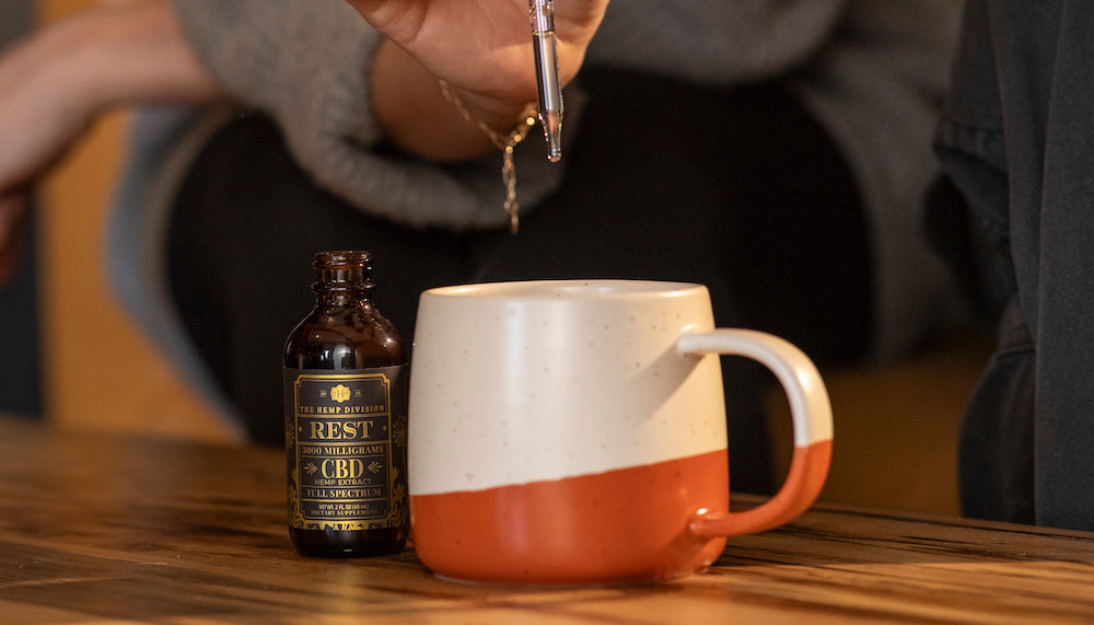 Rest tincture with mug.