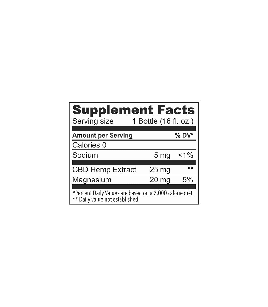 Blood Orange + Magnesium – 25 MG CBD