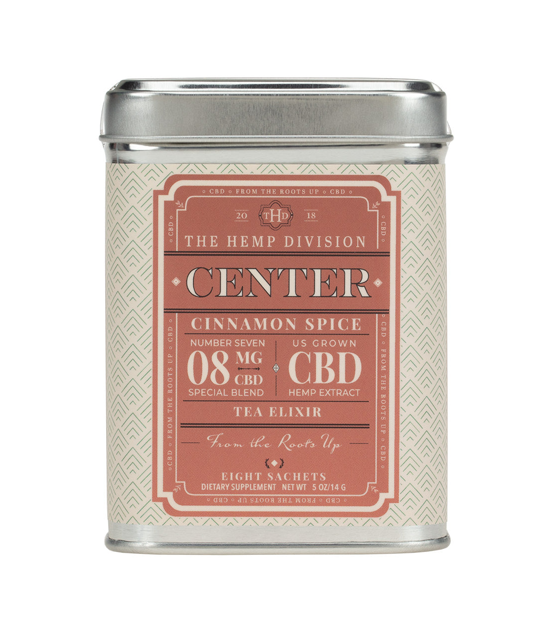 Center 8 CT Sachets - Hot Cinnamon Spice - 8 MG CBD