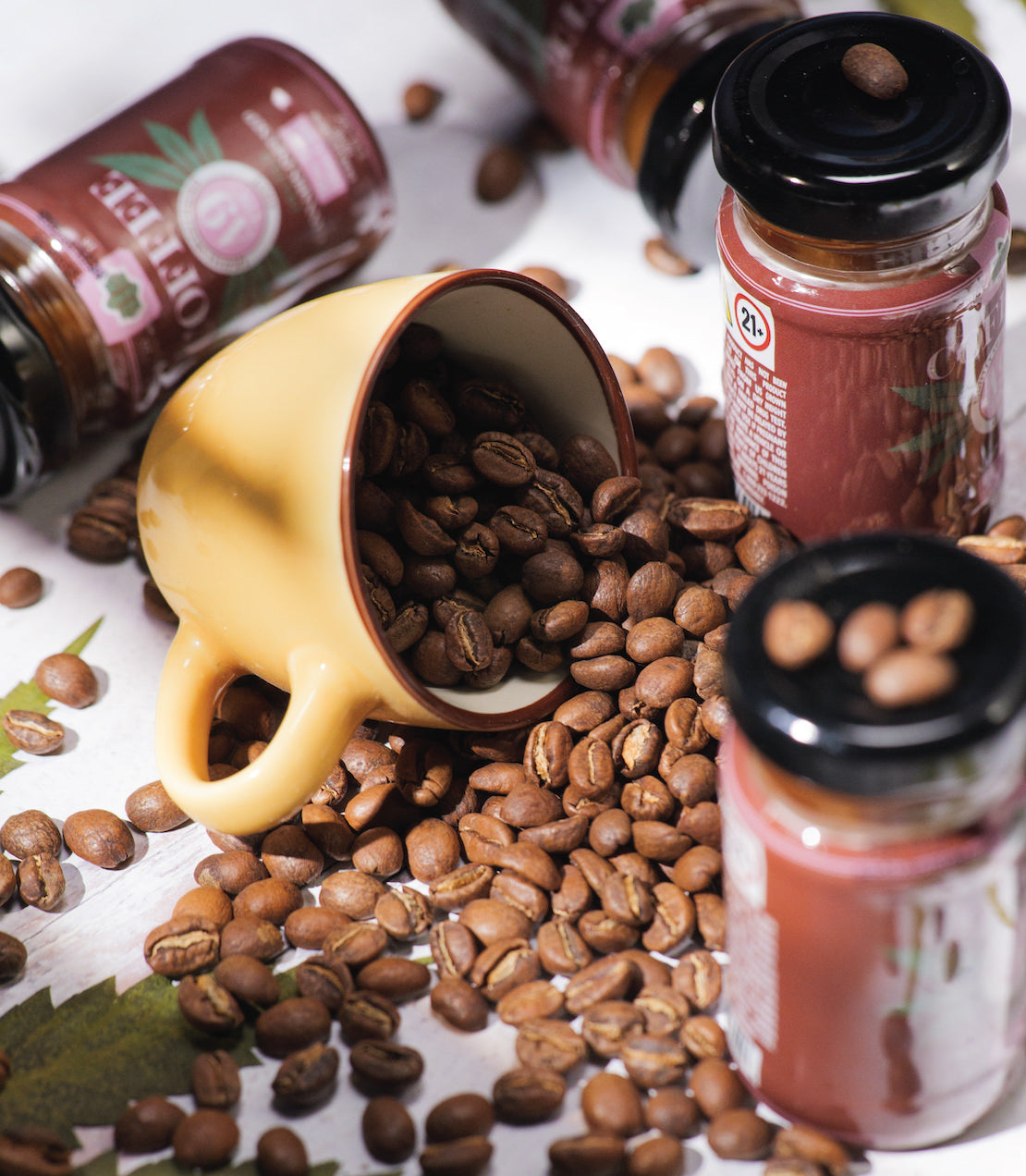 Coffee beans.
